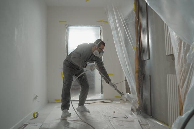 artisan qui fait des travaux de rénovation