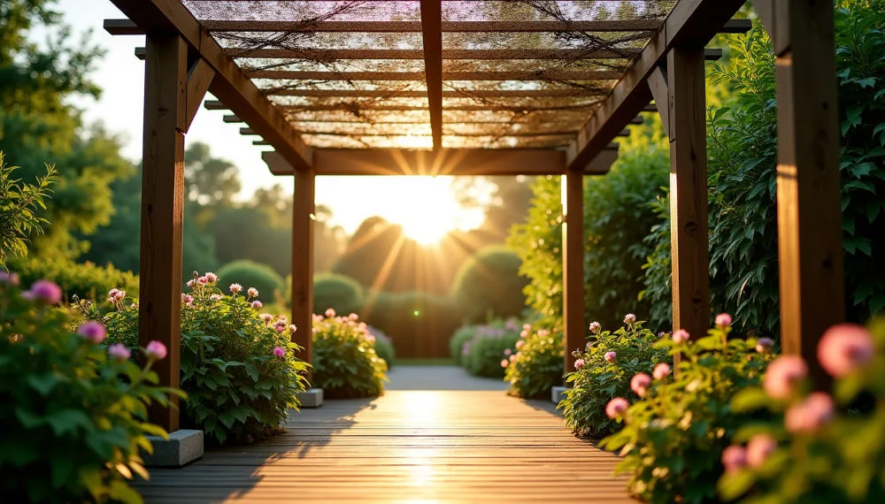 pourquoi un filet de camouflage sur une pergola